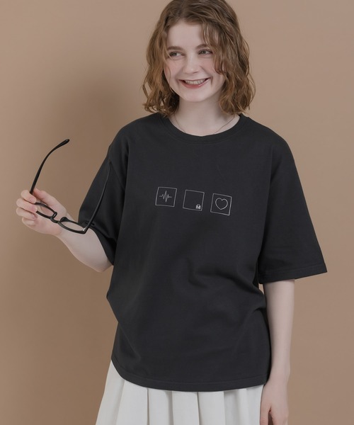 MUHET（ミュエータ）の「アソートTシャツ（Tシャツ/カットソー・レディース・ネイビー/オフホワイト/チャコールグレー/アイボリー・X-LARGE/MEDIUM）」の7枚目の写真