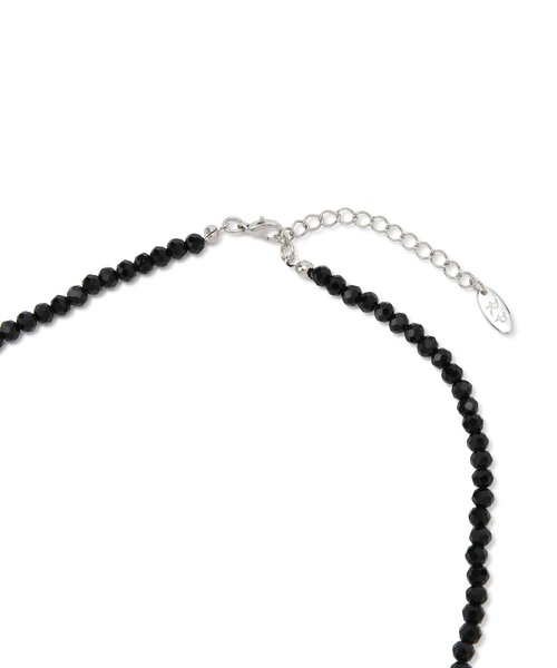 ROPE' PICNIC（ロペピクニック）の「ビーズリボンネックレス（ネックレス・レディース・キナリ/ブラック・FREE）」の6枚目の写真