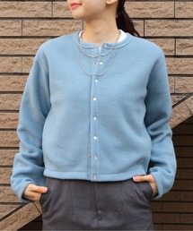 ORCIVAL/オーシバル　フリース クルーネックカーディガン　FLEECE CREWNECK CARDIGAN　OR-C0378 EFC