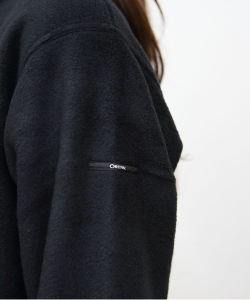ORCIVAL/オーシバル フリース クルーネックカーディガン FLEECE