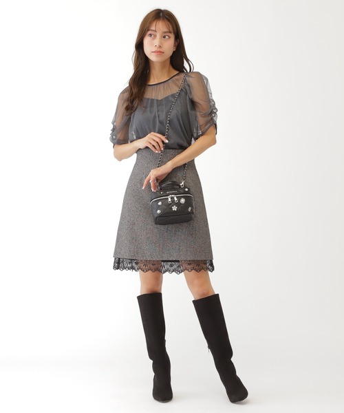 JILL by JILL STUART(ジルバイジルスチュアート)の「◇ブローチバニティ(ショルダーバッグ・レディース・ブラック系その他/ホワイト/ピンク・FREE)」の14枚目の写真