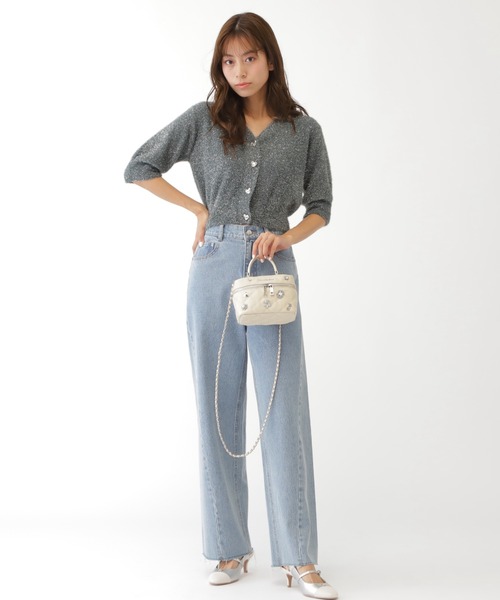 JILL by JILL STUART(ジルバイジルスチュアート)の「◇ブローチバニティ(ショルダーバッグ・レディース・ブラック系その他/ホワイト/ピンク・FREE)」の11枚目の写真