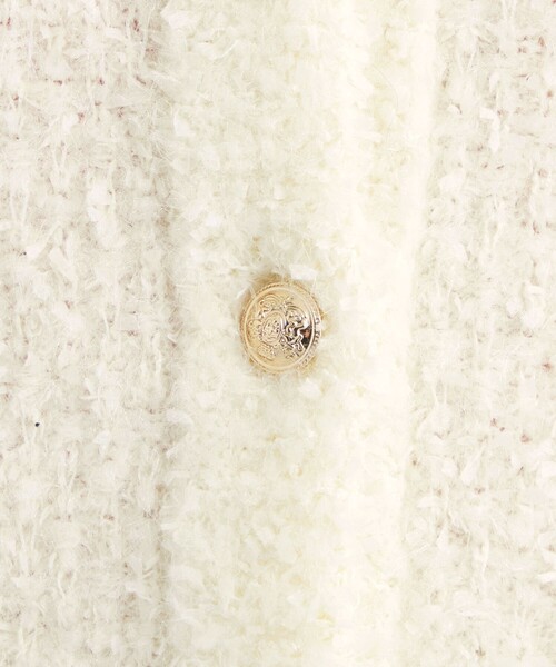 green label relaxing(グリーンレーベルリラクシング)の「ツイード ニット カーディガン(カーディガン/ボレロ・レディース・オフホワイト/ブラック/ライトブルー・FREE)」の22枚目の写真