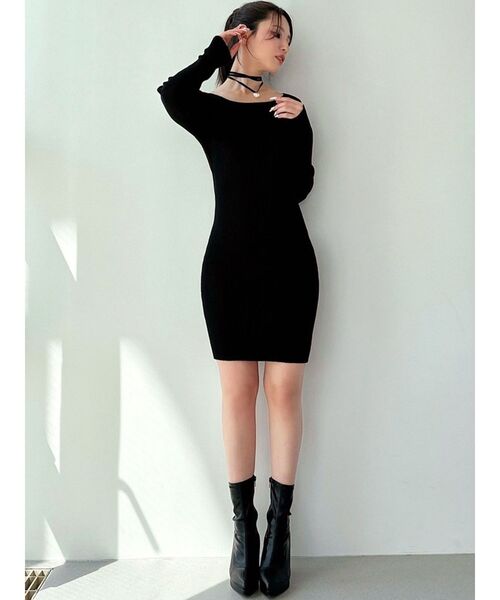 RESEXXY(リゼクシー)の「リブニット長袖ワンピース(ワンピース・レディース・ブラック/その他/グリーン/その他1/その他2・SMALL/MEDIUM)」の7枚目の写真