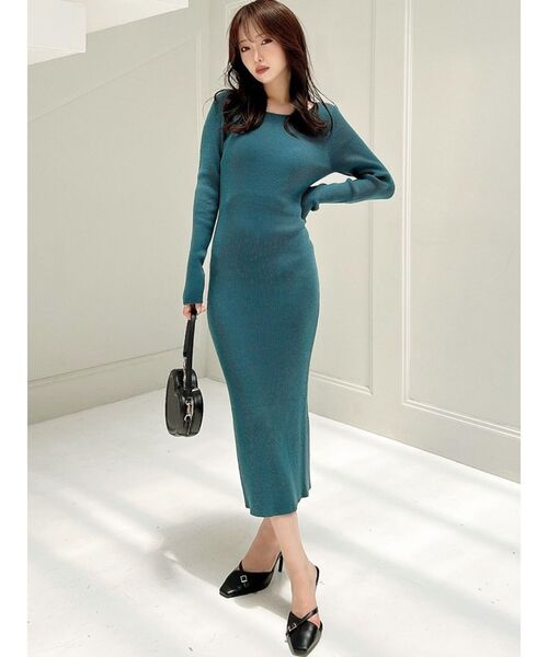 RESEXXY(リゼクシー)の「リブニット長袖ワンピース(ワンピース・レディース・ブラック/その他/グリーン/その他1/その他2・SMALL/MEDIUM)」の11枚目の写真