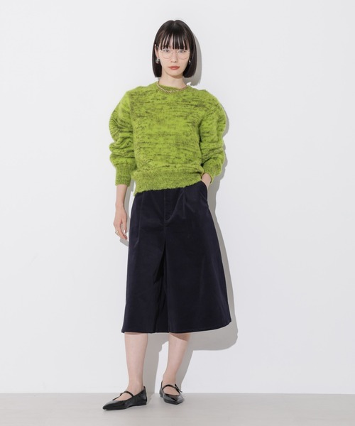 Apo(s)ture(アポスチャー)の「KATY-001/コーデュロイツータックキュロットパンツ(その他パンツ・レディース・カーキ/ベージュ/ネイビー/ホワイト・XS/S/M/L/XL)」の13枚目の写真
