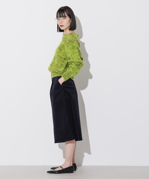 Apo(s)ture(アポスチャー)の「KATY-001/コーデュロイツータックキュロットパンツ(その他パンツ・レディース・カーキ/ベージュ/ネイビー/ホワイト・XS/S/M/L/XL)」の15枚目の写真