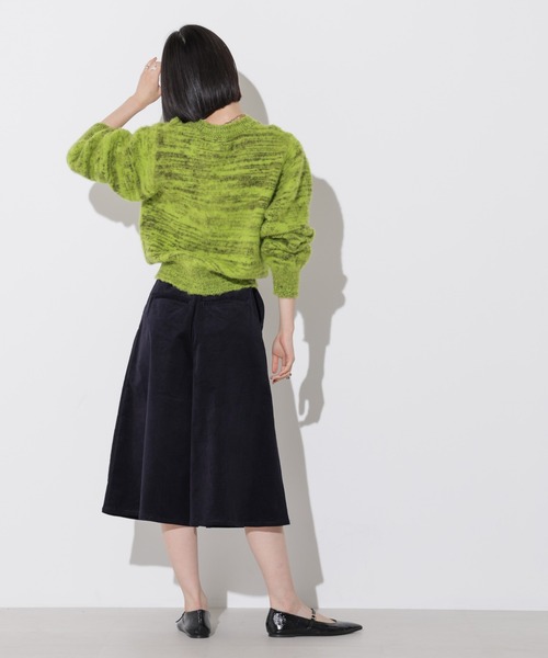 Apo(s)ture(アポスチャー)の「KATY-001/コーデュロイツータックキュロットパンツ(その他パンツ・レディース・カーキ/ベージュ/ネイビー/ホワイト・XS/S/M/L/XL)」の16枚目の写真