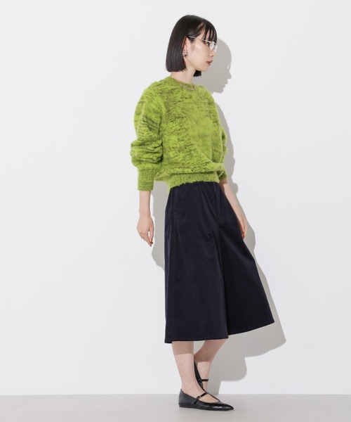 Apo(s)ture(アポスチャー)の「KATY-001/コーデュロイツータックキュロットパンツ(その他パンツ・レディース・カーキ/ベージュ/ネイビー/ホワイト・XS/S/M/L/XL)」の17枚目の写真