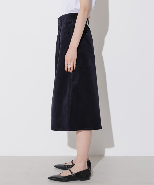 Apo(s)ture(アポスチャー)の「KATY-001/コーデュロイツータックキュロットパンツ(その他パンツ・レディース・カーキ/ベージュ/ネイビー/ホワイト・XS/S/M/L/XL)」の20枚目の写真