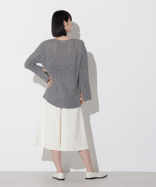 Apo(s)ture(アポスチャー)の「KATY-001/コーデュロイツータックキュロットパンツ(その他パンツ・レディース・カーキ/ベージュ/ネイビー/ホワイト・XS/S/M/L/XL)」の7枚目の写真
