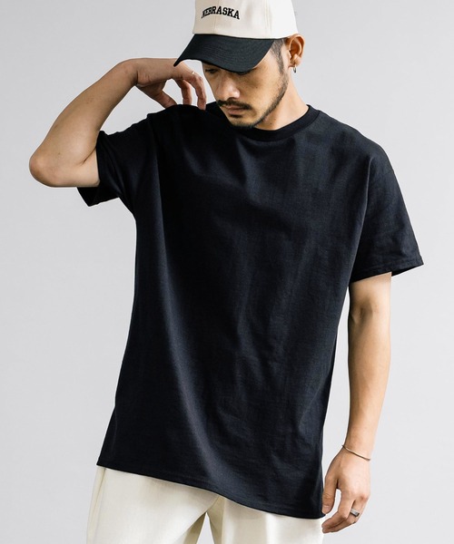 GILDAN(ギルダン)の「GILDAN ギルダン ルーズシルエット半袖無地Tシャツ(Tシャツ/カットソー・メンズ・ブラック/ライトピンク/ナチュラル/グレー/インディゴブルー/マルーン/ネイビー/パープル/ロイヤルブルー/サンドベージュ/ダークブラウン/ホワイト・M/L/XL)」の18枚目の写真