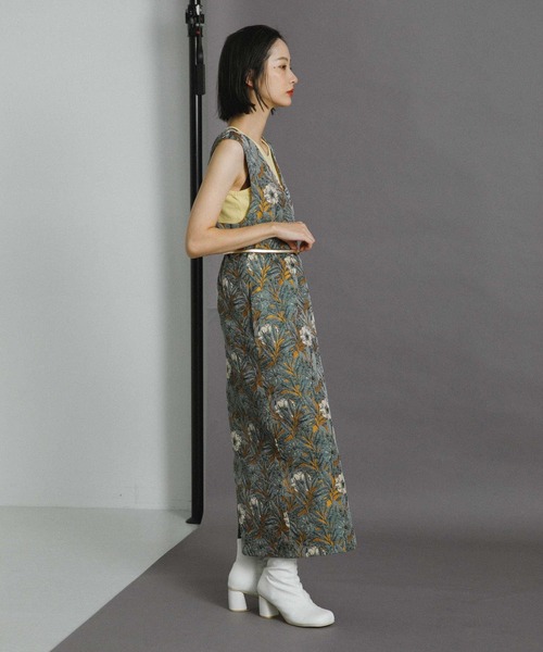 KBF（ケイビーエフ）の「『WEB/一部店舗限定』ジャガードIラインワンピース（ワンピース・レディース・イエロー系その他/ブラウン系その他・38/36）」の12枚目の写真