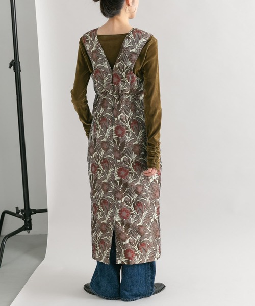 KBF（ケイビーエフ）の「『WEB/一部店舗限定』ジャガードIラインワンピース（ワンピース・レディース・イエロー系その他/ブラウン系その他・38/36）」の18枚目の写真