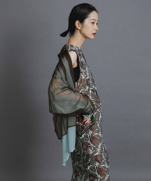 KBF（ケイビーエフ）の「『WEB/一部店舗限定』ジャガードIラインワンピース（ワンピース・レディース・イエロー系その他/ブラウン系その他・38/36）」の21枚目の写真