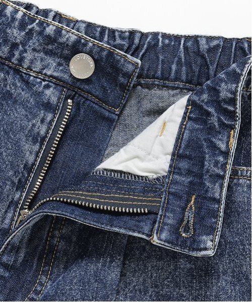 LOVETOXIC（ラブトキシック）の「【LTXC】デニムビスチェセットアップ（シャツワンピース・キッズ・グレー/ブルー・S/M/L）」の10枚目の写真