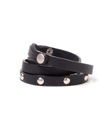 【hobo / ホーボー】STUDDED WRAP BRACELET COW LEATHER
