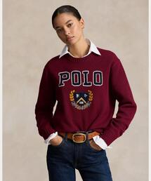 Polo Ralph Lauren ニット・セーター 黒x赤(総柄) 0401125Y0002 レッド（赤）系 POLO RALPH LAUREN(ポロラルフローレン) ニット