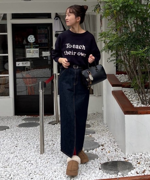 USコットンデニムナロースカート（スカート）｜DISCOAT（ディスコート