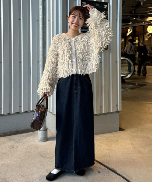 DISCOAT（ディスコート）の「USコットンデニムナロースカート（スカート・レディース・ネイビー/サックスブルー/ブラック・LARGE/MEDIUM/SMALL）」の9枚目の写真