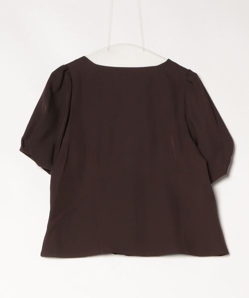 ASTORIA ODIER（アストリアオディール）の「ハートネックバルーンスリーブブラウス（シャツ/ブラウス・レディース・ワイン/ホワイト/ブラウン/マスタード・MEDIUM）」の5枚目の写真