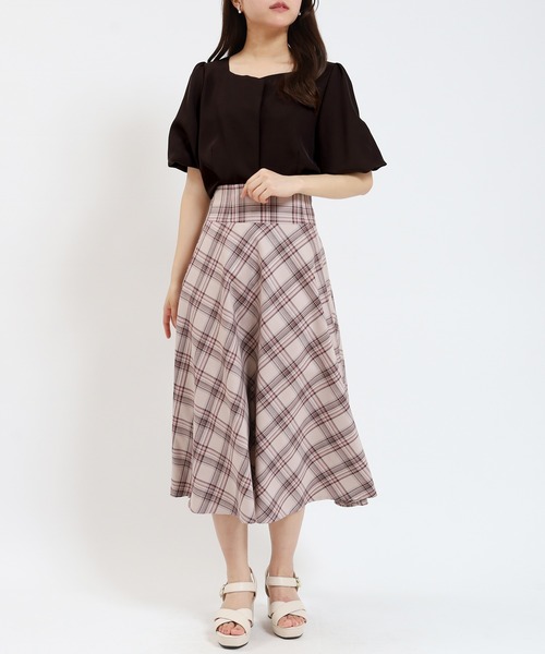 ASTORIA ODIER（アストリアオディール）の「ハートネックバルーンスリーブブラウス（シャツ/ブラウス・レディース・ワイン/ホワイト/ブラウン/マスタード・MEDIUM）」の22枚目の写真