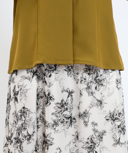 ASTORIA ODIER（アストリアオディール）の「ハートネックバルーンスリーブブラウス（シャツ/ブラウス・レディース・ワイン/ホワイト/ブラウン/マスタード・MEDIUM）」の12枚目の写真