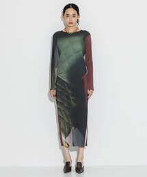 kotohayokozawa | 【kotohayokozawa/コトハヨコザワ】グラフィックウェーブドレス(ドレス)