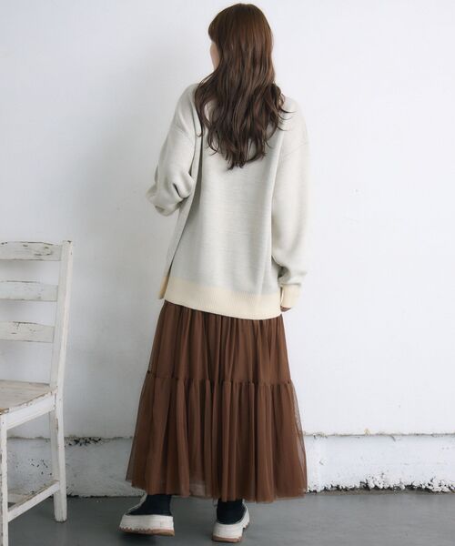 RETRO GIRL(レトロガール)の「【UNISEX】カレッジロゴNT(ニット/セーター・レディース・レッド/グリーン/ナチュラル・FREE)」の22枚目の写真