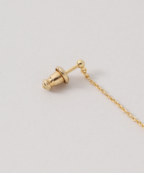 【値下中】SLOBE IENA plume パールハートピアス ゴールド SLOBE IENA（スローブイエナ）の「plume パールハートピアス