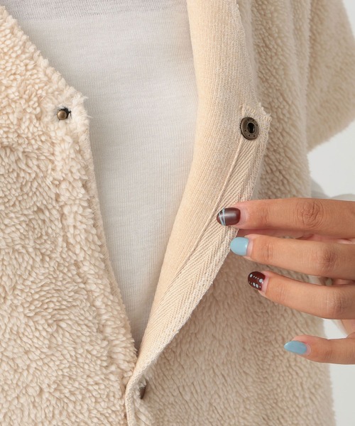 BAYFLOW（ベイフロー）の「[ワンマイルウェアとしても着られる]BF無地ベストブランケット（ブランケット・レディース・アイボリー/グレー/ベージュ・0）」の16枚目の写真