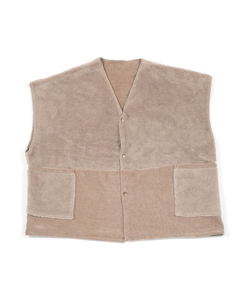 BAYFLOW（ベイフロー）の「[ワンマイルウェアとしても着られる]BF無地ベストブランケット（ブランケット・レディース・アイボリー/グレー/ベージュ・0）」の20枚目の写真