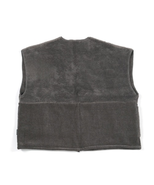 BAYFLOW（ベイフロー）の「[ワンマイルウェアとしても着られる]BF無地ベストブランケット（ブランケット・レディース・アイボリー/グレー/ベージュ・0）」の21枚目の写真