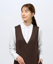 COFREX スタンドビジュー 長袖レディースデザインシャツ