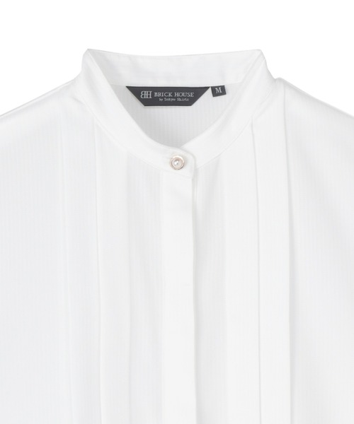 TOKYO SHIRTS（トウキョウシャツ）の「COFREX スタンドビジュー 長袖レディースデザインシャツ（シャツ/ブラウス・レディース・ホワイト・S/M/L/LL/XL）」の4枚目の写真