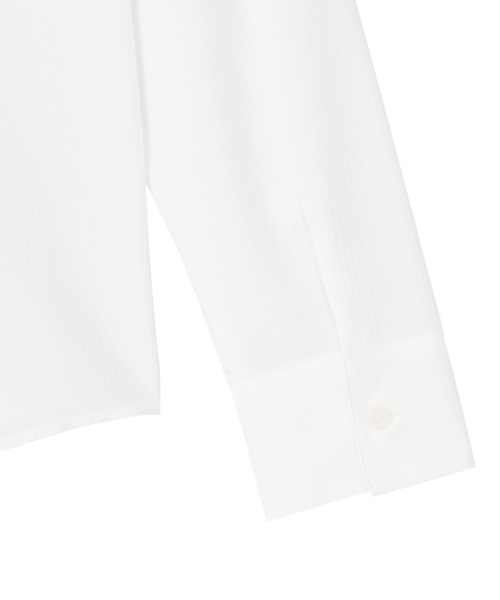 TOKYO SHIRTS（トウキョウシャツ）の「COFREX スタンドビジュー 長袖レディースデザインシャツ（シャツ/ブラウス・レディース・ホワイト・S/M/L/LL/XL）」の5枚目の写真