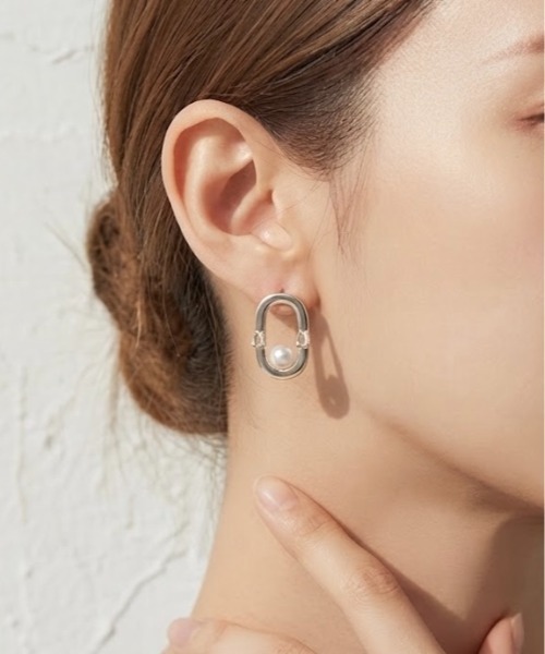 Burner(バーナー)の「【CHI SELECT】パール デザイン シンプル ピアス chi-pierce-00721【GBT】(ピアス(両耳用)・レディース・シルバー/ゴールド・FREE)」の2枚目の写真