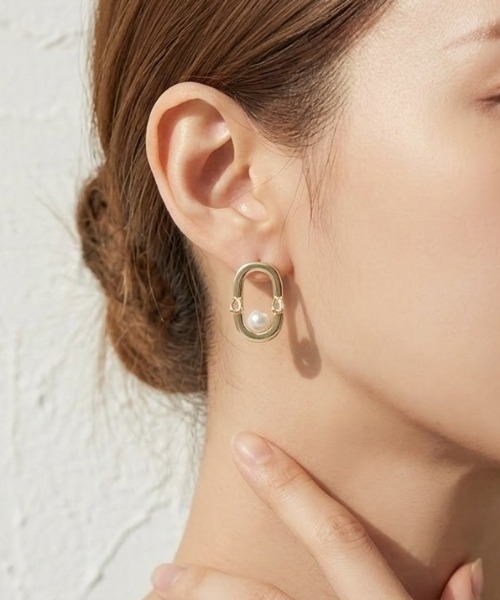 Burner(バーナー)の「【CHI SELECT】パール デザイン シンプル ピアス chi-pierce-00721【GBT】(ピアス(両耳用)・レディース・シルバー/ゴールド・FREE)」の1枚目の写真