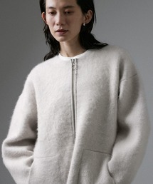 SALON adam et rope' | フォックスカシミヤノーカラーブルゾン(ブルゾン)