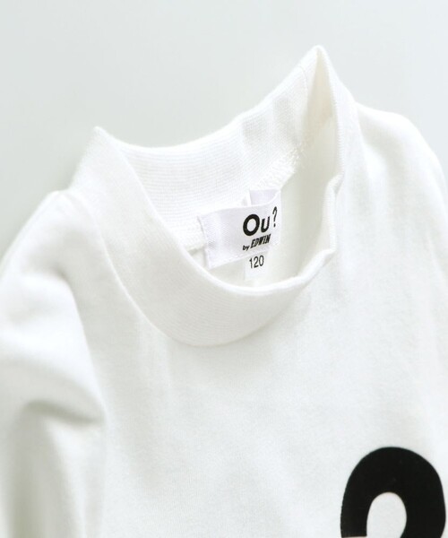 EDWIN(エドウィン)の「【Ou? by EDWIN】Ou?BIGロゴ長袖Tシャツ(Tシャツ/カットソー・キッズ・ブラック/オフホワイト・90/100/110/120/130/140/150)」の10枚目の写真
