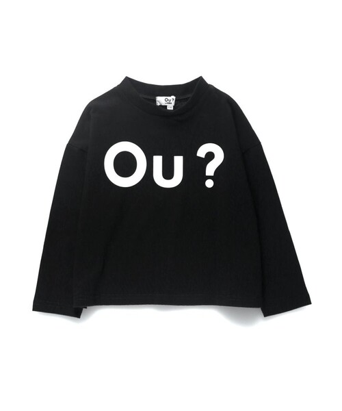 EDWIN(エドウィン)の「【Ou? by EDWIN】Ou?BIGロゴ長袖Tシャツ(Tシャツ/カットソー・キッズ・ブラック/オフホワイト・90/100/110/120/130/140/150)」の8枚目の写真