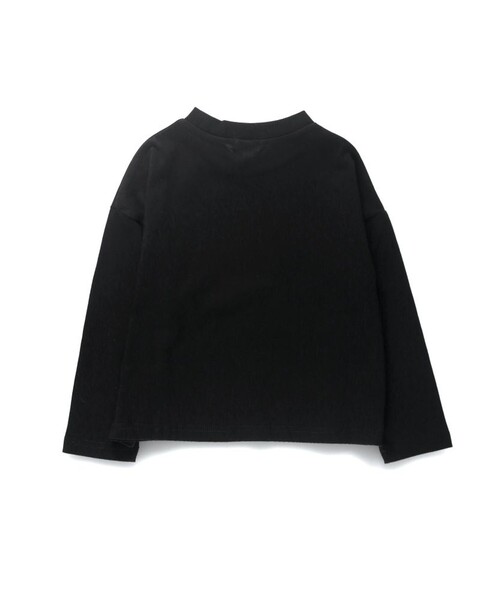 EDWIN(エドウィン)の「【Ou? by EDWIN】Ou?BIGロゴ長袖Tシャツ(Tシャツ/カットソー・キッズ・ブラック/オフホワイト・90/100/110/120/130/140/150)」の3枚目の写真