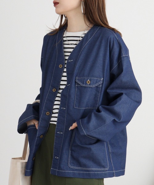 soulive デニムカーディガン SOULIVE RANRU DENIM HAORI デニムカーディガン | gigile blog