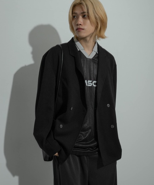 SENSE OF PLACE by URBAN RESEARCH（センスオブプレイスバイアーバンリサーチ）の「イージーダブルジャケット（その他アウター・メンズ・ブラック/チャコールグレー・MEDIUM/LARGE）」の2枚目の写真