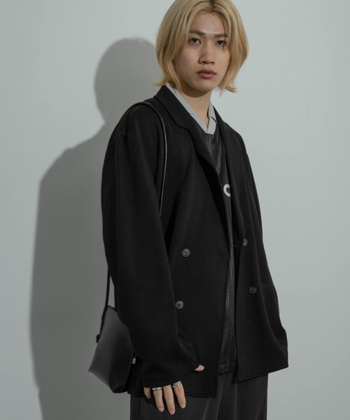 SENSE OF PLACE by URBAN RESEARCH（センスオブプレイスバイアーバンリサーチ）の「イージーダブルジャケット（その他アウター・メンズ・ブラック/チャコールグレー・MEDIUM/LARGE）」の5枚目の写真