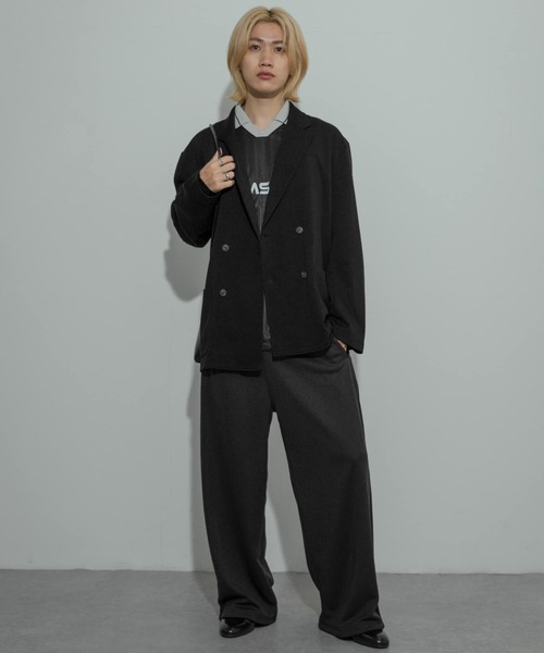 SENSE OF PLACE by URBAN RESEARCH（センスオブプレイスバイアーバンリサーチ）の「イージーダブルジャケット（その他アウター・メンズ・ブラック/チャコールグレー・MEDIUM/LARGE）」の7枚目の写真