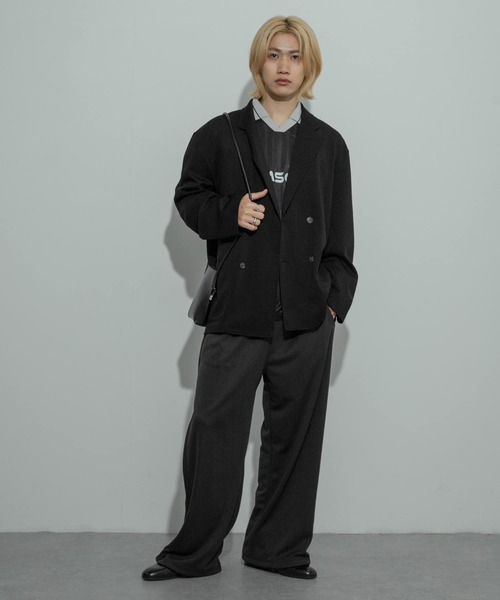 SENSE OF PLACE by URBAN RESEARCH（センスオブプレイスバイアーバンリサーチ）の「イージーダブルジャケット（その他アウター・メンズ・ブラック/チャコールグレー・MEDIUM/LARGE）」の8枚目の写真