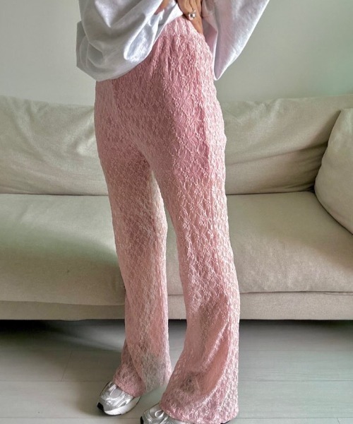 Per sist ence(パーシエンス)の「カットレースシアーパンツ(その他パンツ・レディース・ピンク/ブラック/ホワイト/アイボリー・FREE)」の8枚目の写真