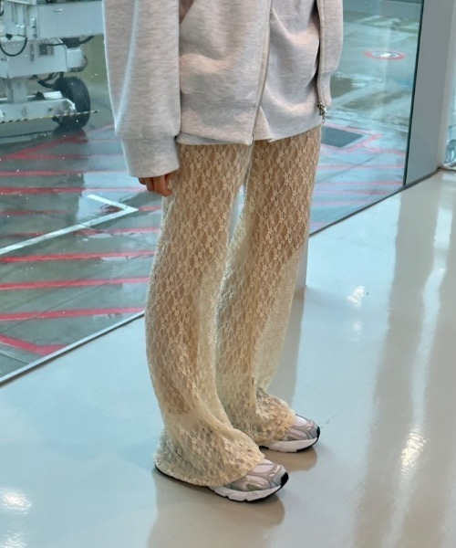 Per sist ence(パーシエンス)の「カットレースシアーパンツ(その他パンツ・レディース・ピンク/ブラック/ホワイト/アイボリー・FREE)」の20枚目の写真