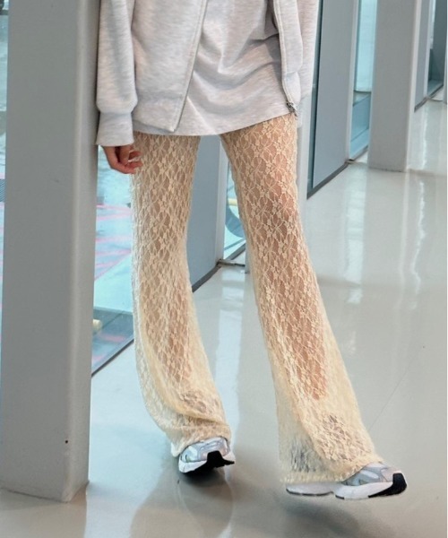 Per sist ence(パーシエンス)の「カットレースシアーパンツ(その他パンツ・レディース・ピンク/ブラック/ホワイト/アイボリー・FREE)」の21枚目の写真